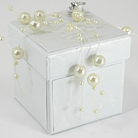 The Classic White Box can be decorated to suit any theme. Accessories shown in this picture are not included in the price.